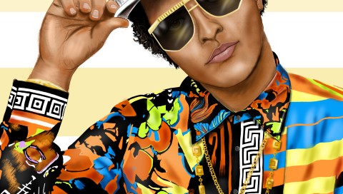 Bruno Mars Illustration