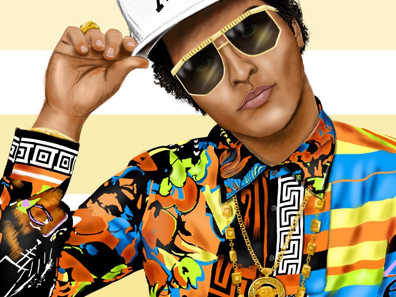 Bruno Mars Illustration