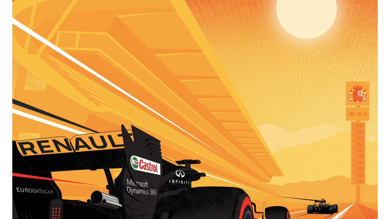 Renault Formula 1 - Catalunya 2017 Poster