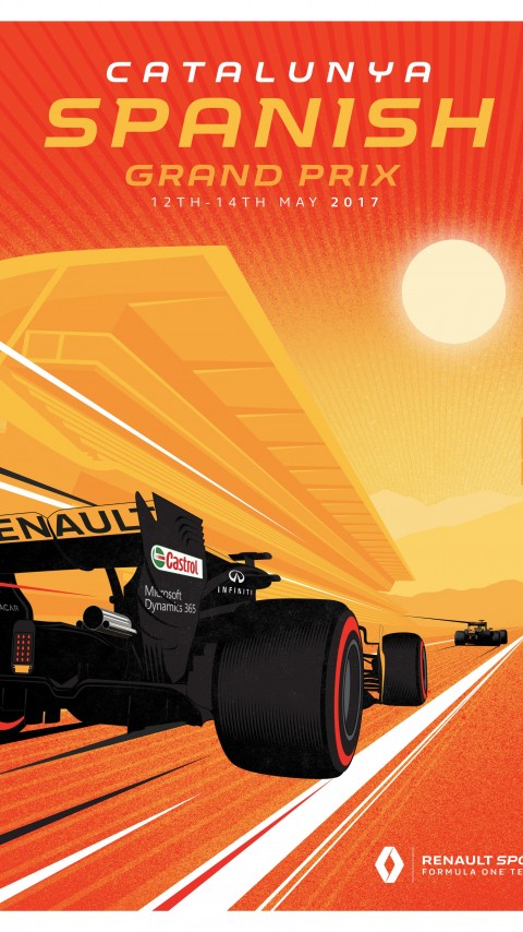 Renault Formula 1 - Catalunya 2017 Poster