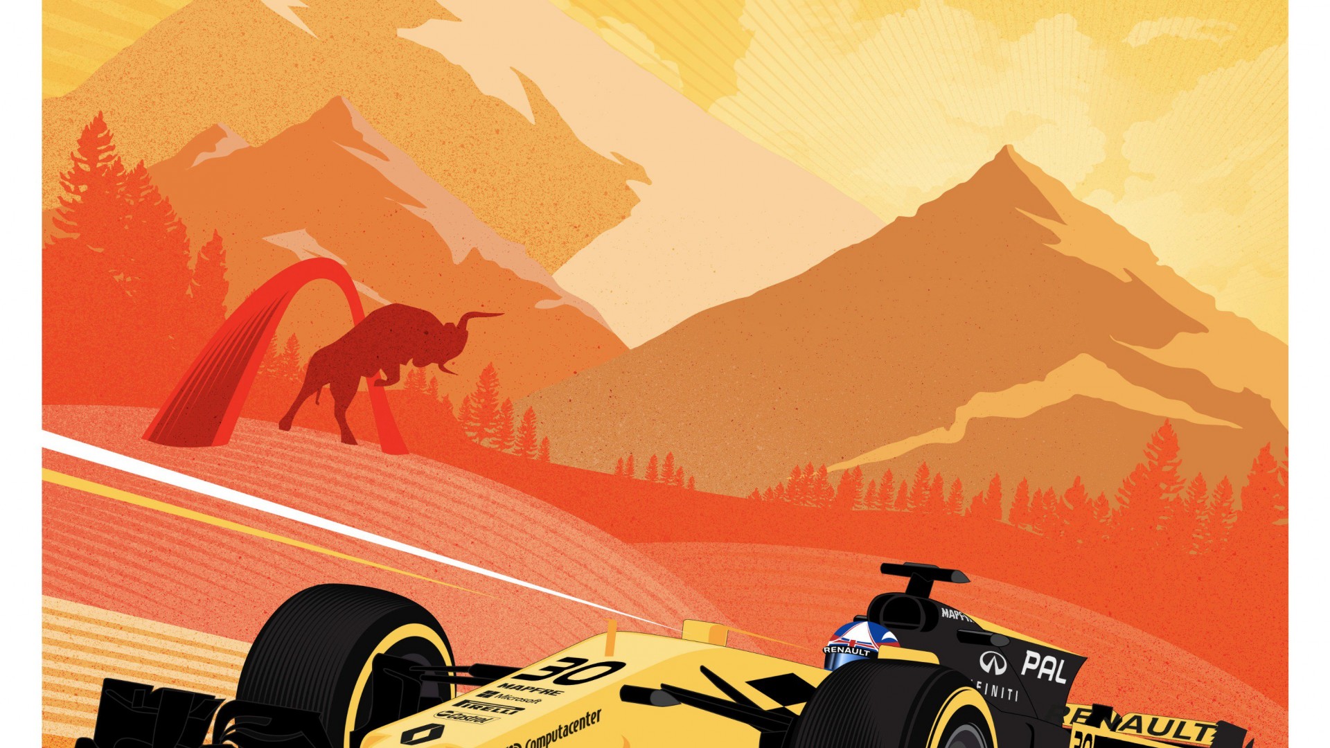 Renault Formula 1 - Austria 2017 Poster