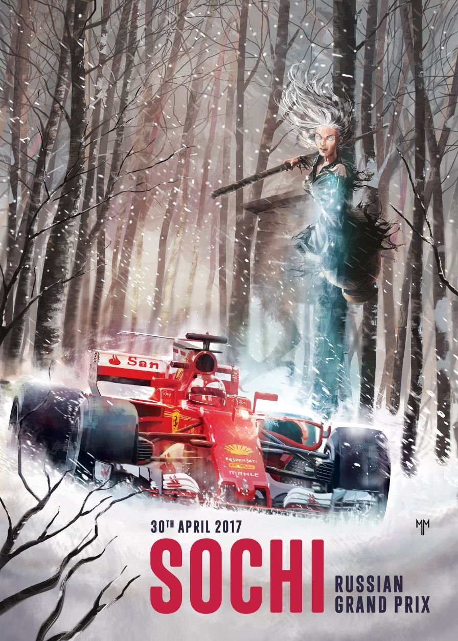 Scuderia Formula1 Poster - Sochi