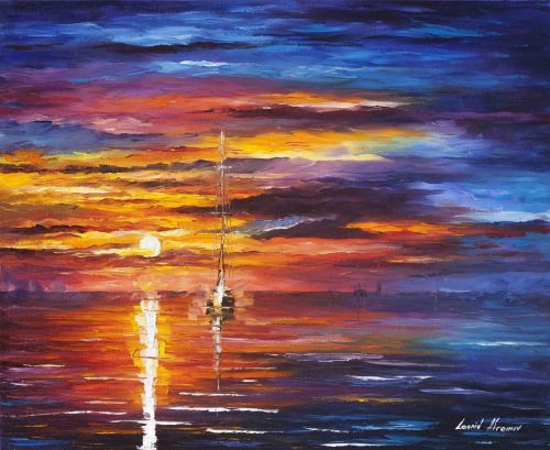 Sunset with Sailboat